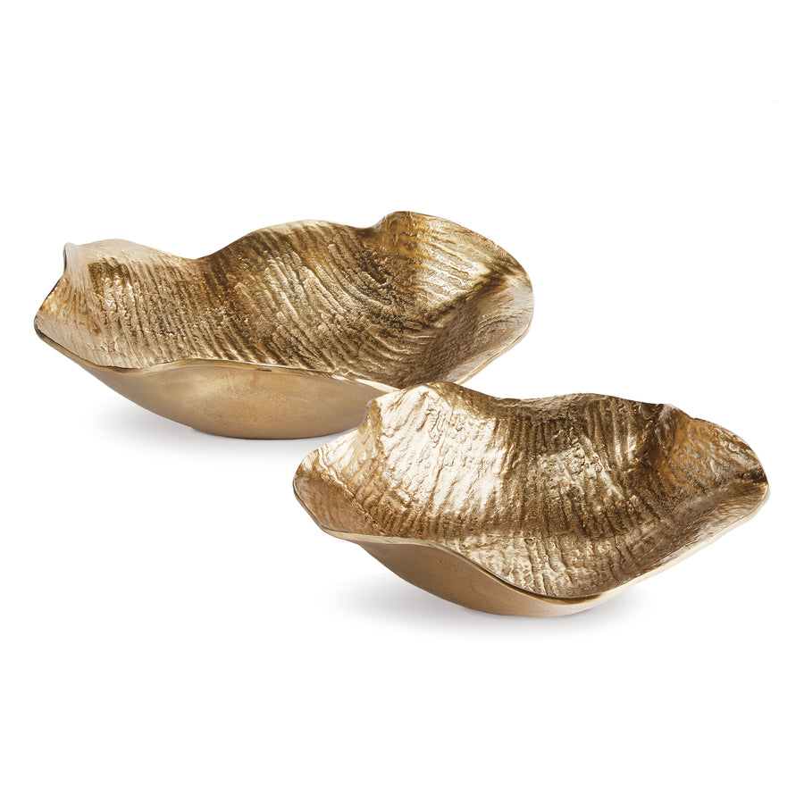 Clarice Decorative Bowls, Set Of 2, Gold