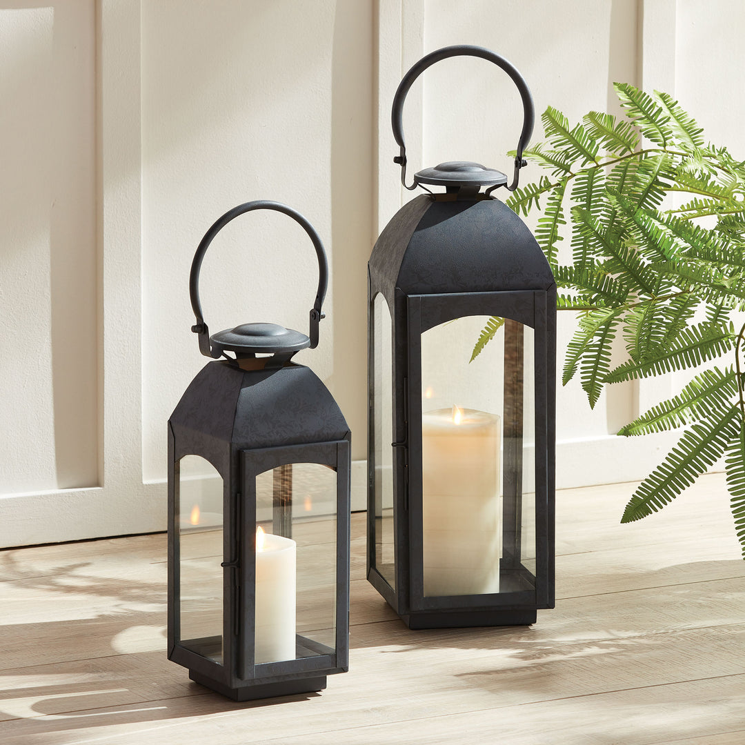 Antoinne Outdoor Lantern Large, Gray