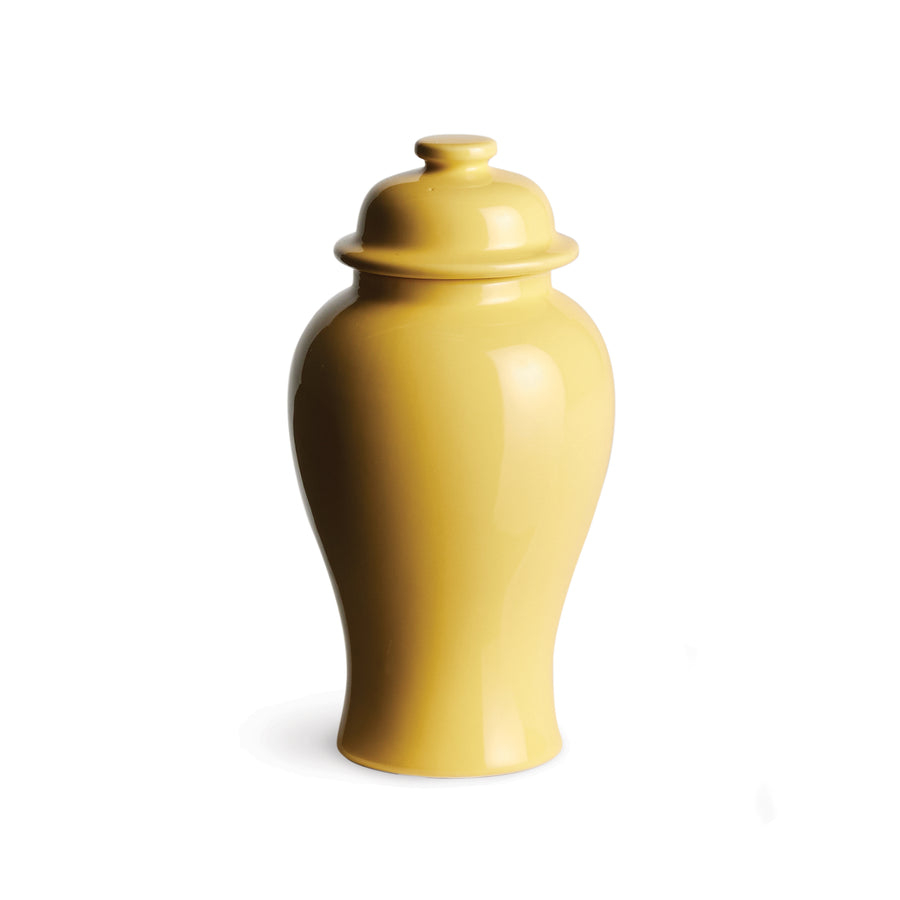 Koa Lidded Mini Ginger Jar Small, Yellow