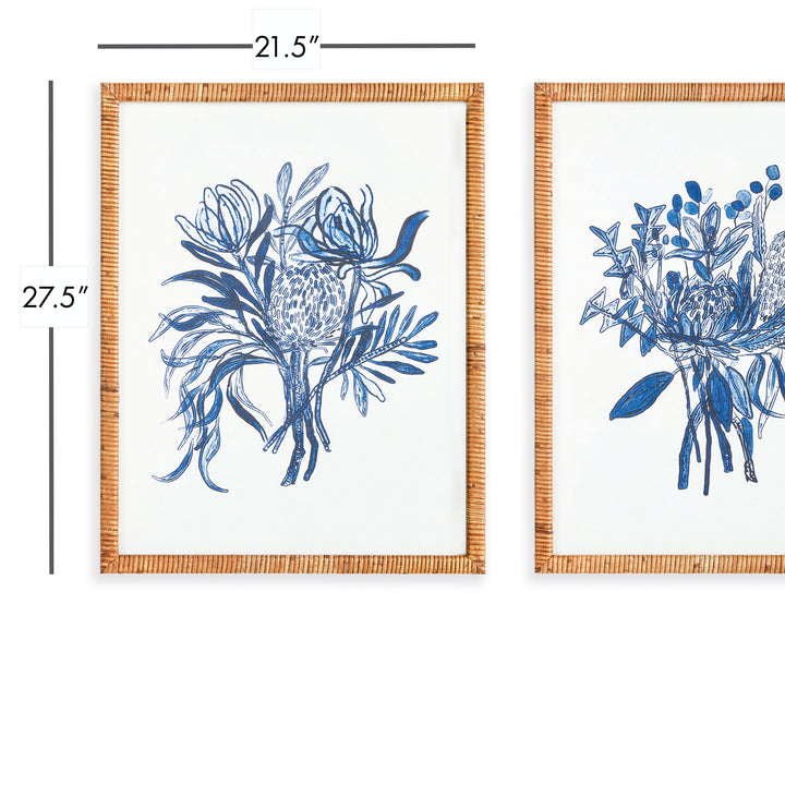 Banksia Bouquet Prints, Set Of 2