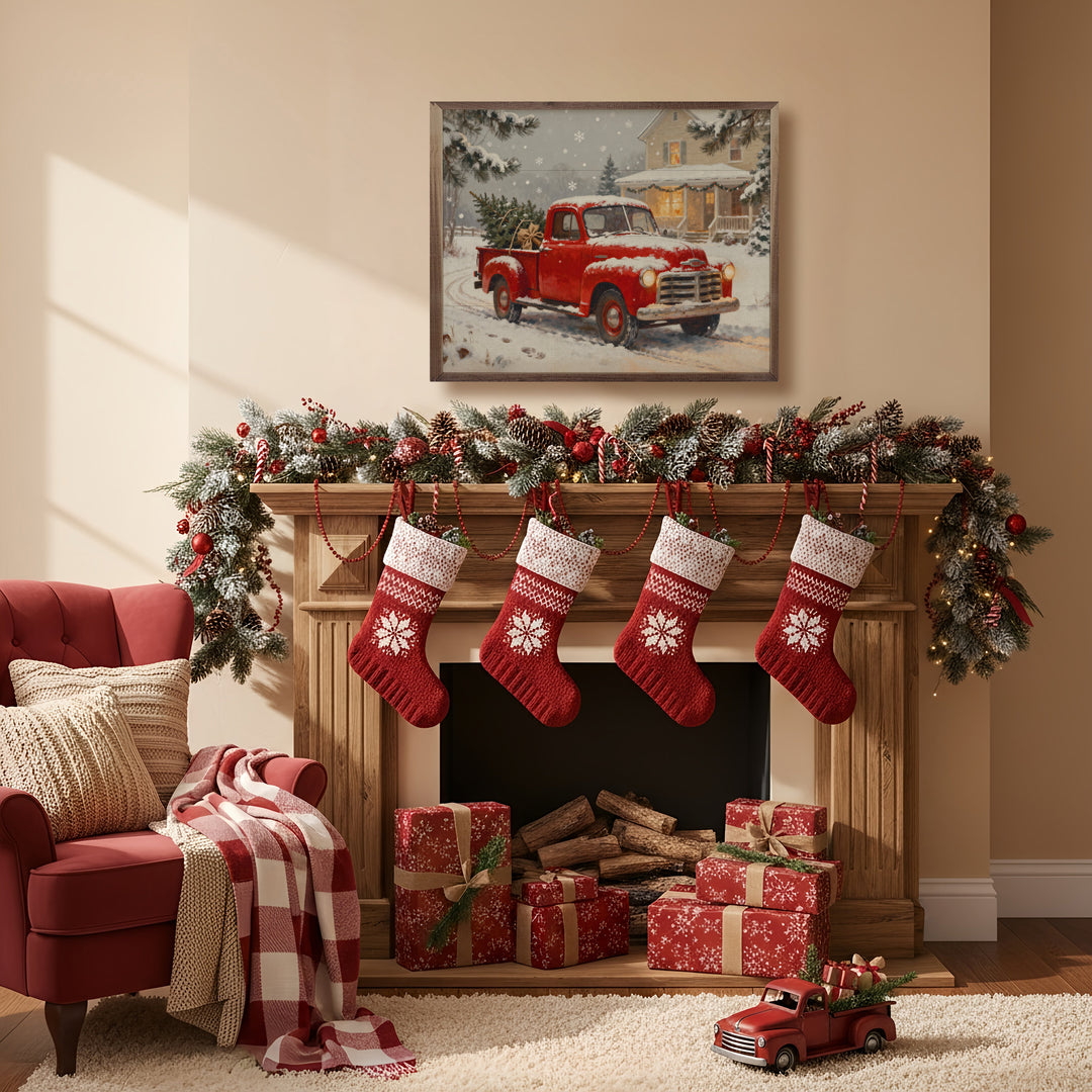 Bringing Christmas Home Red Truck