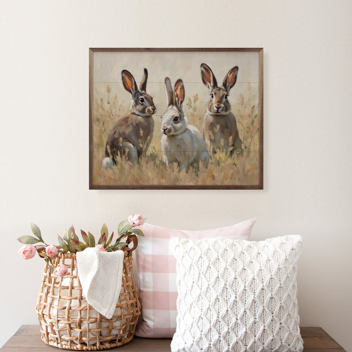 Bunnies In The Grass