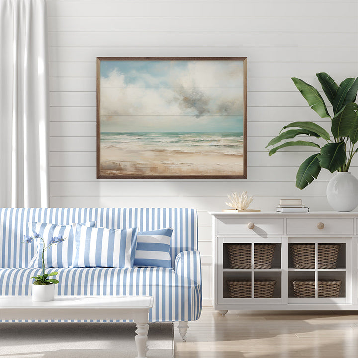 Cloudy Beach By Petals Prints Design