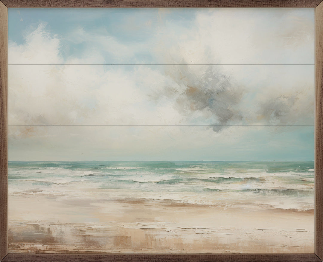 Cloudy Beach By Petals Prints Design