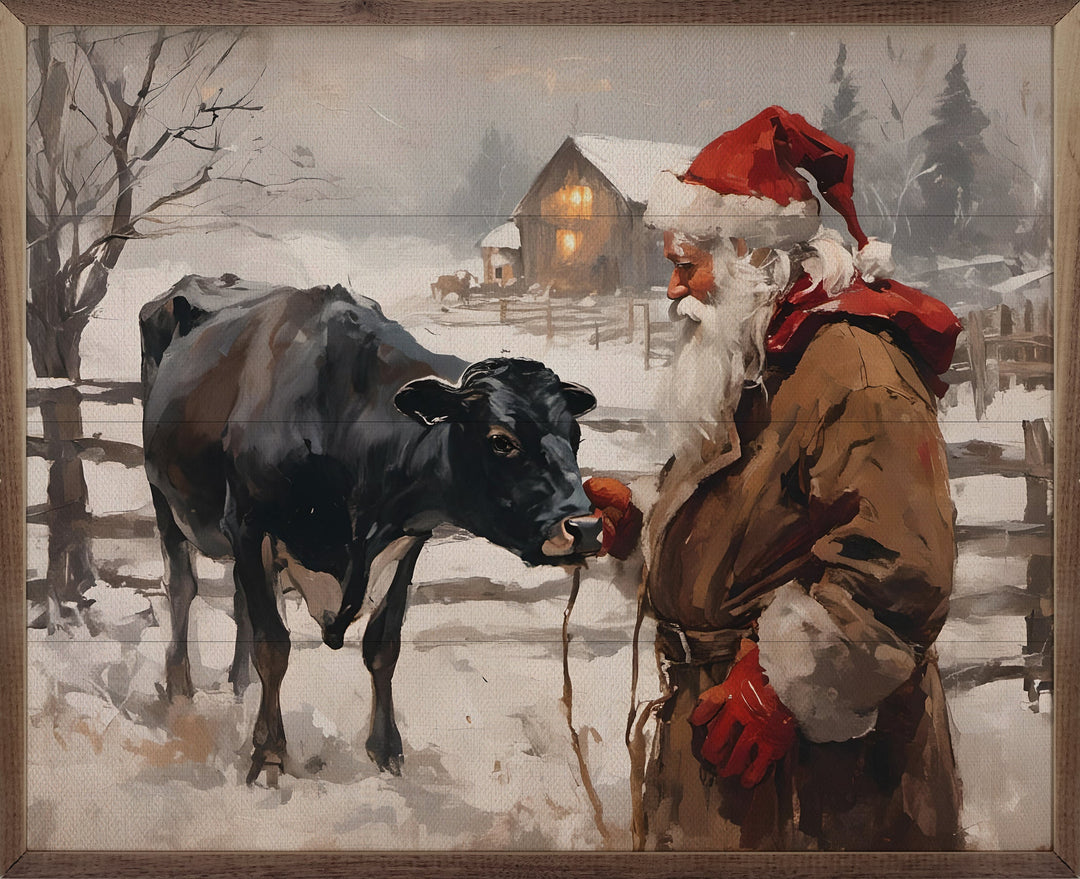 Cow And Santa