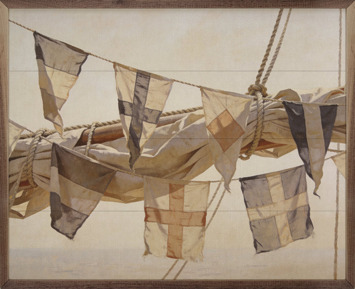 Nautical Signal Flags In The Breeze
