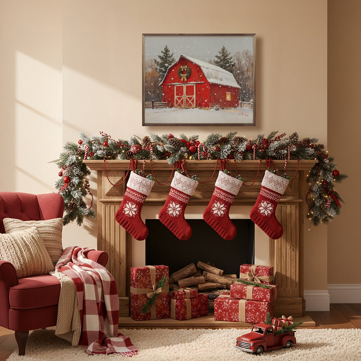 Red Holiday Barn