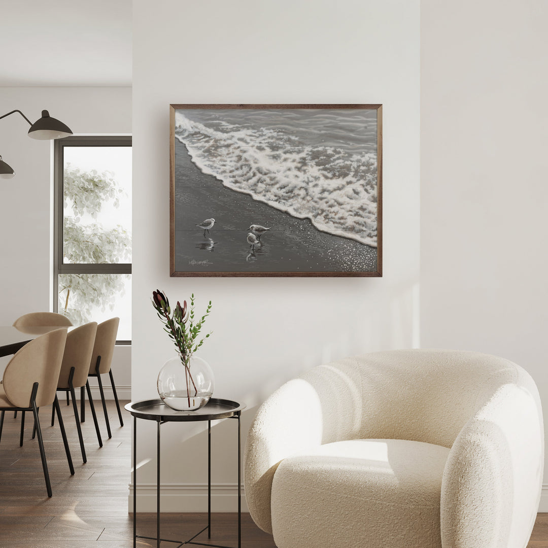 Shorebirds By Painted Sky