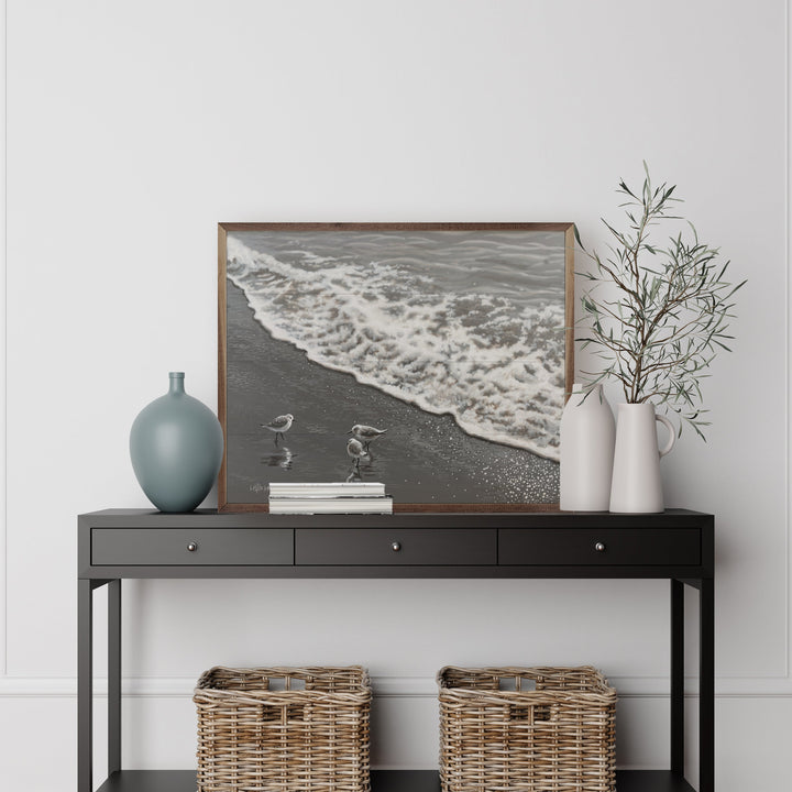 Shorebirds By Painted Sky