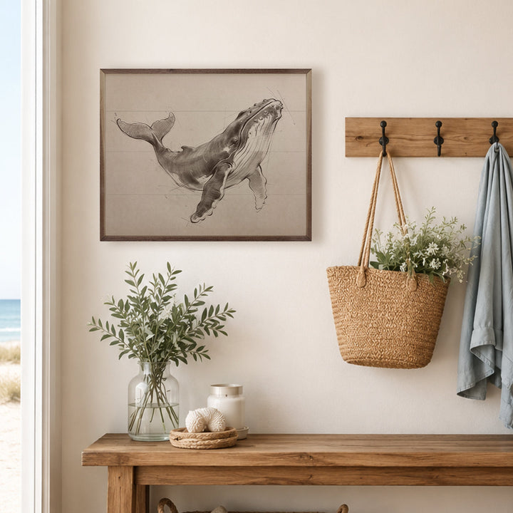 Sketch Of A Humpback Whale
