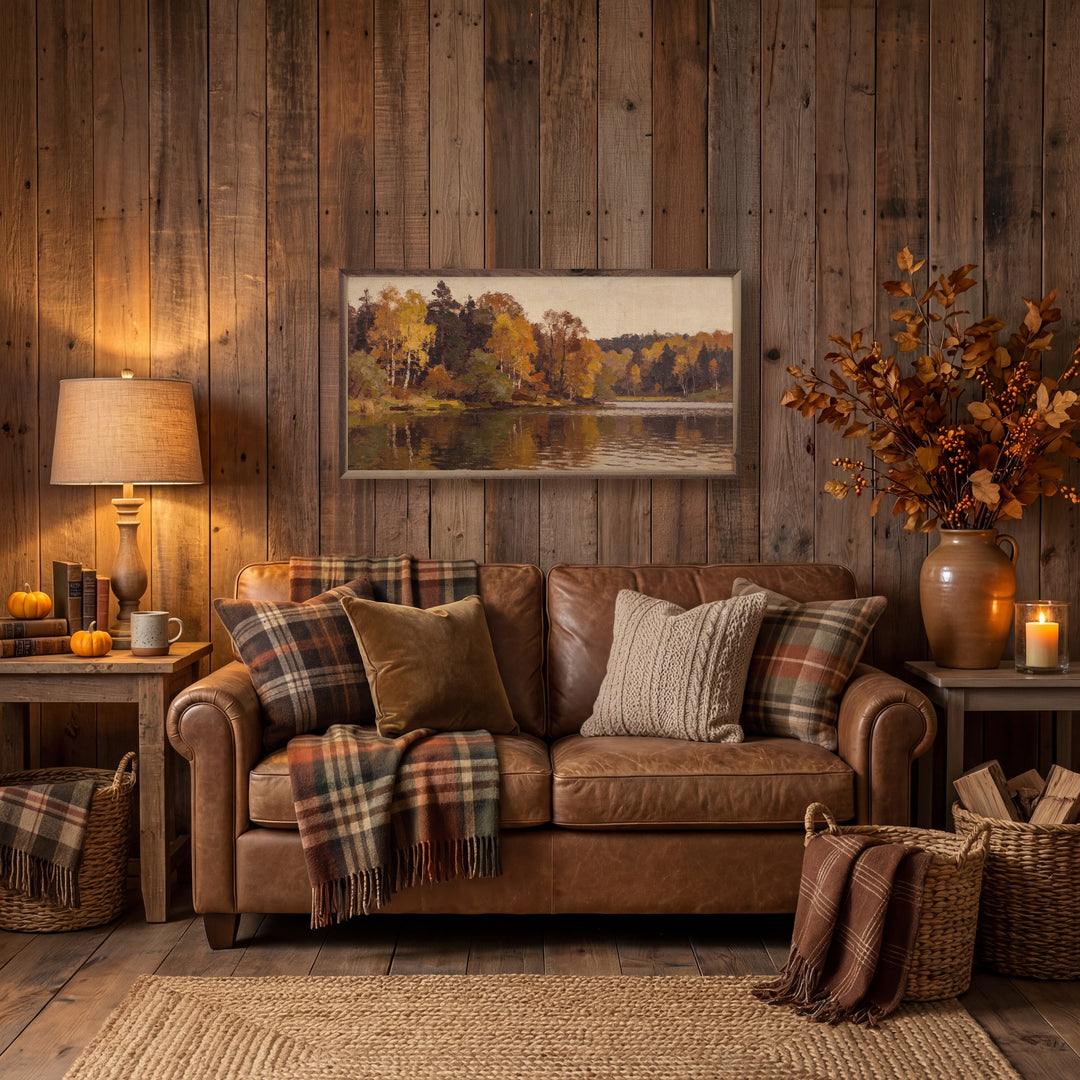 Lakeside Timber In Autumn