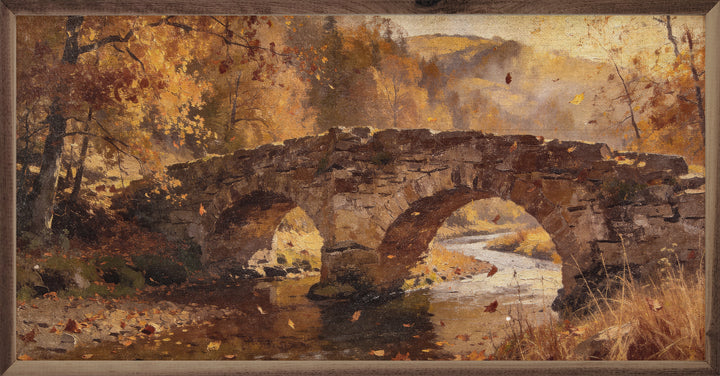 Stone Bridge In Autumn