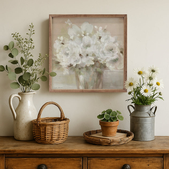 Tender White Blooms 1 By Carol Robinson
