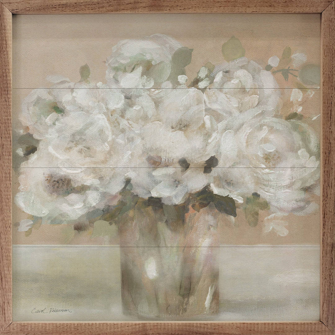 Tender White Blooms 2 By Carol Robinson