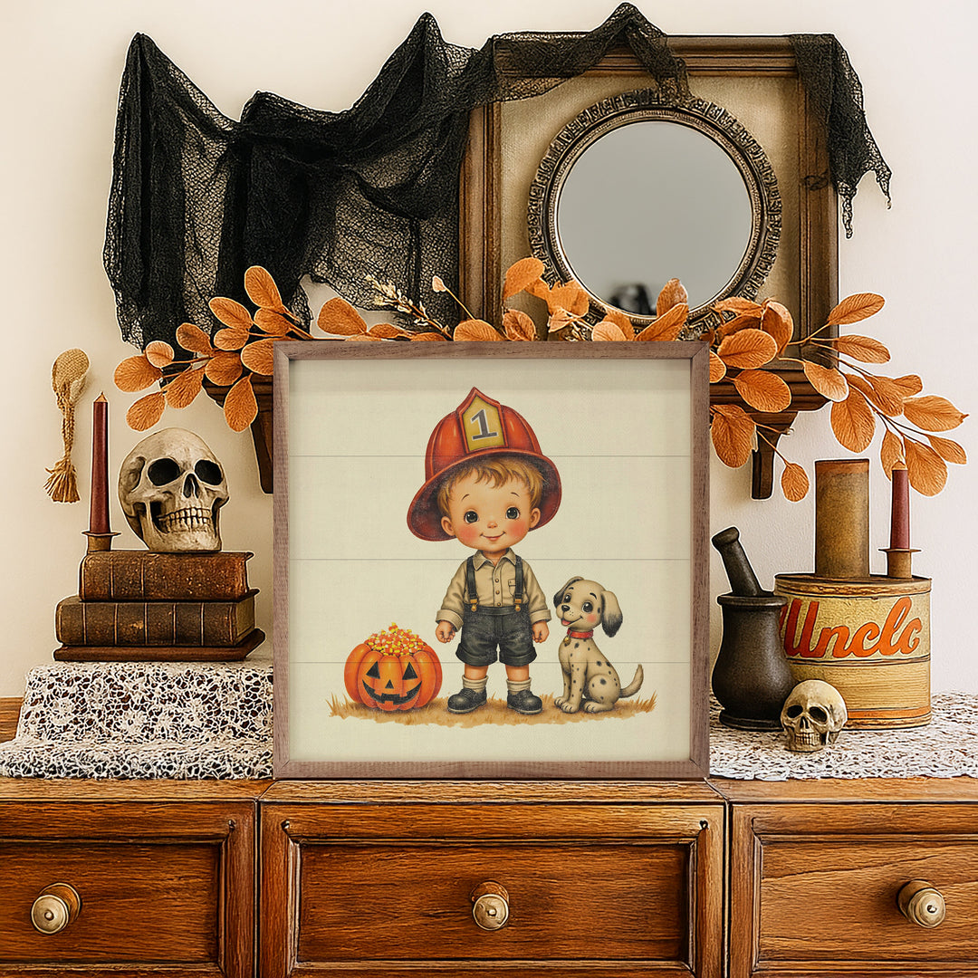 Cute Fireman Trick Or Treat