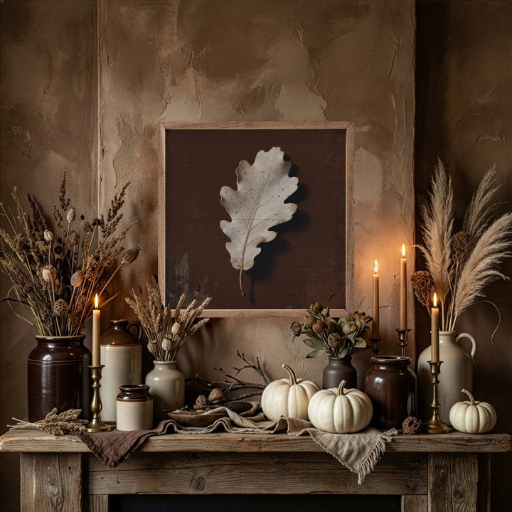 Neutral Oak Leaf