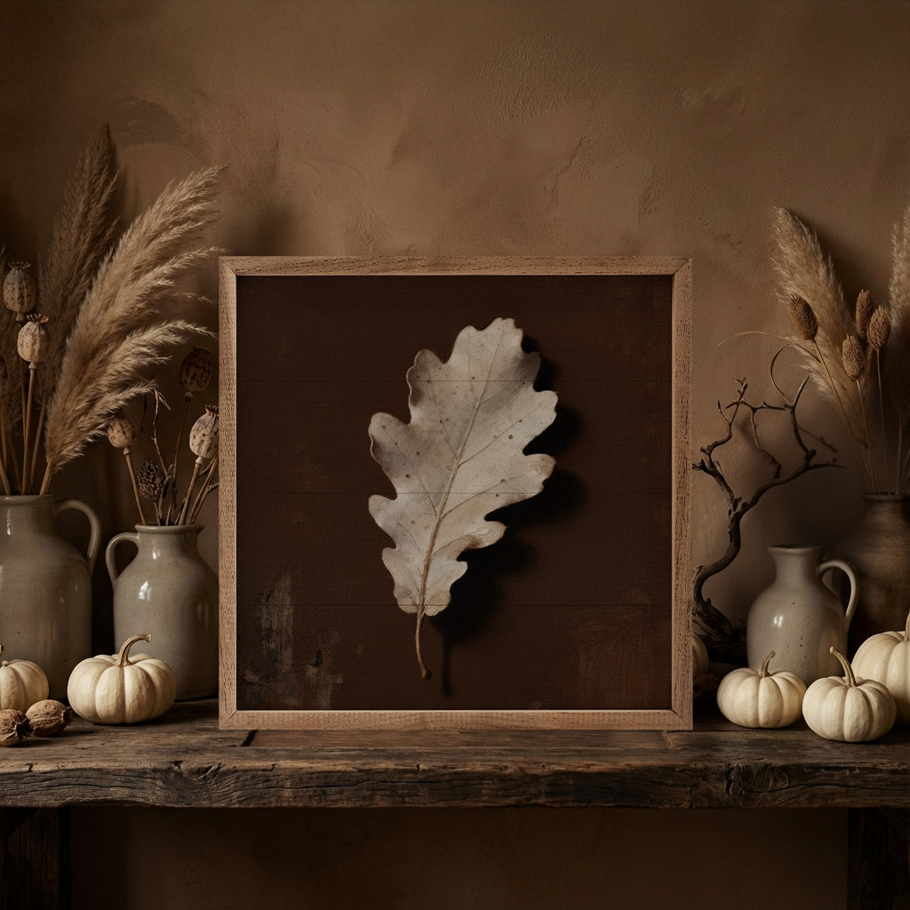 Neutral Oak Leaf