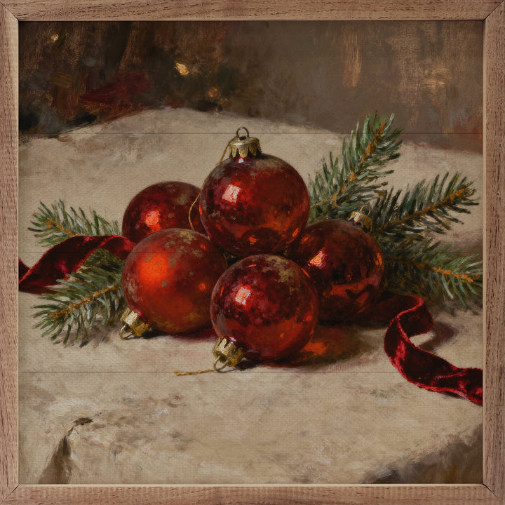 Ornaments Red On Display