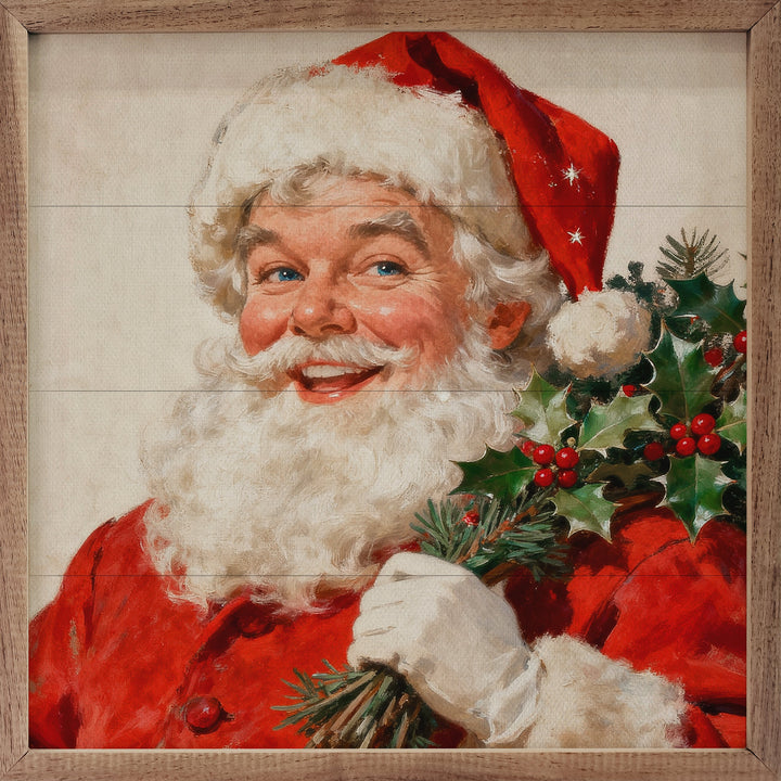 Santa Claus And Mistletoe