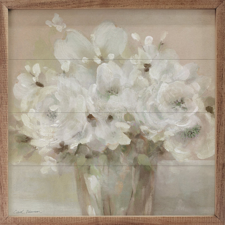Tender White Blooms 1 By Carol Robinson