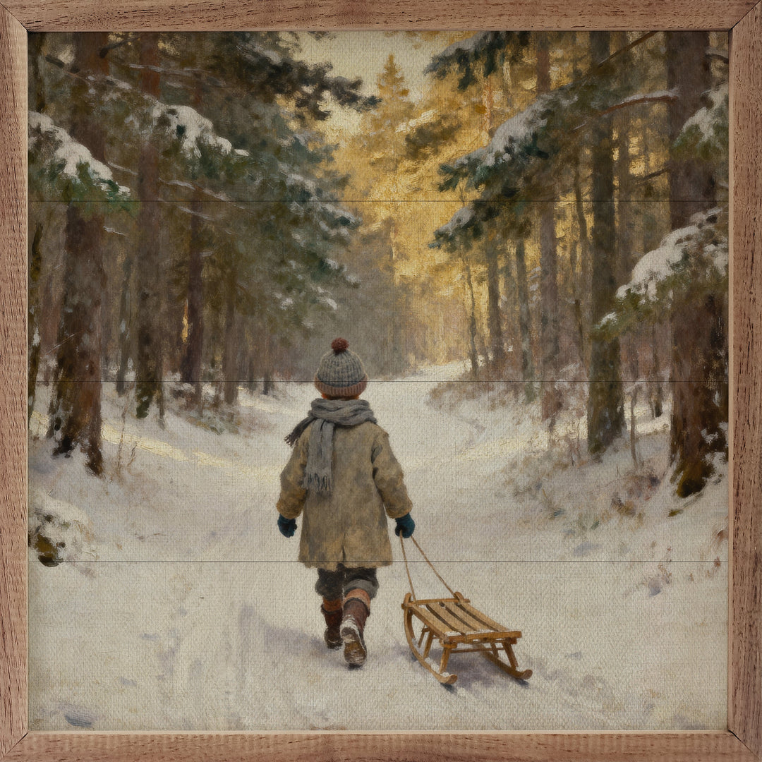 Walking With Sled