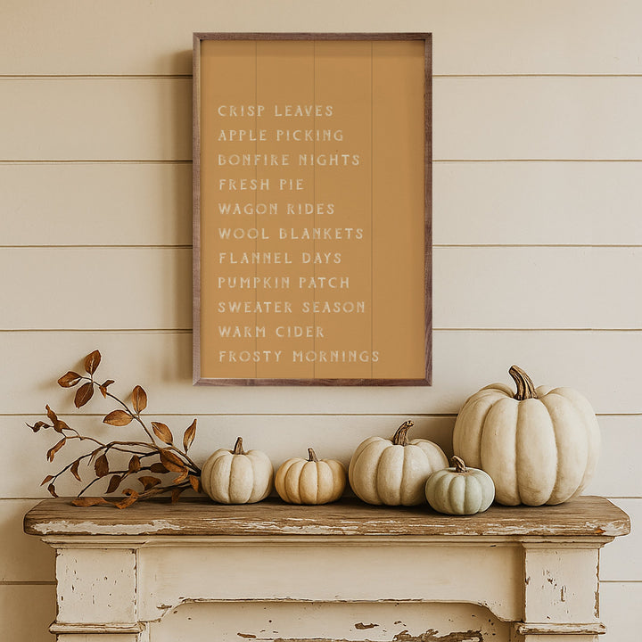 Autumn Activities List
