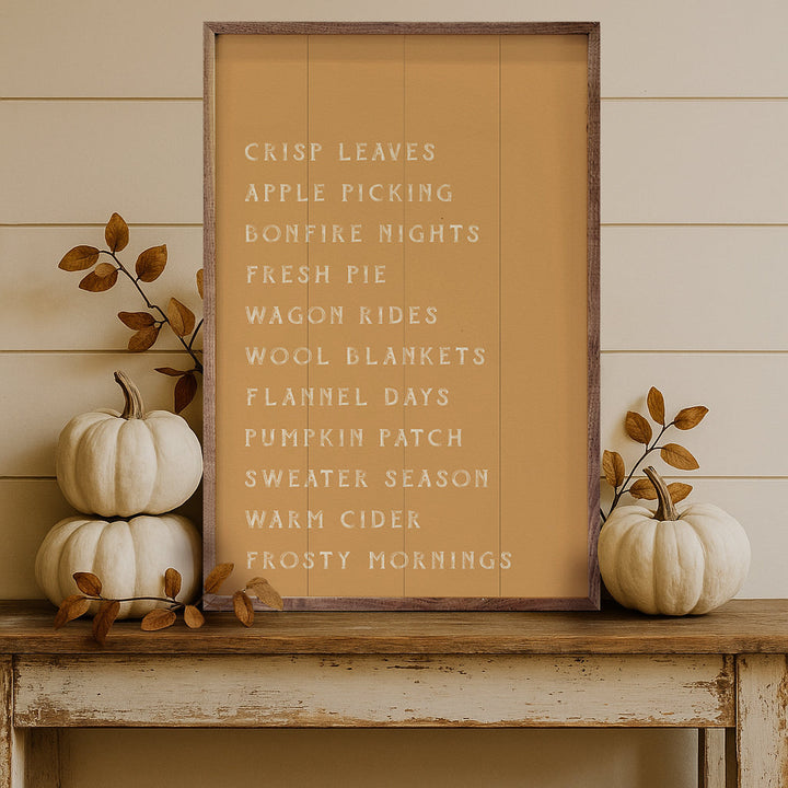 Autumn Activities List