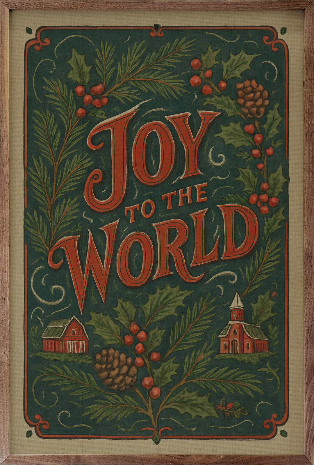 Joy To The World Vintage Postcard
