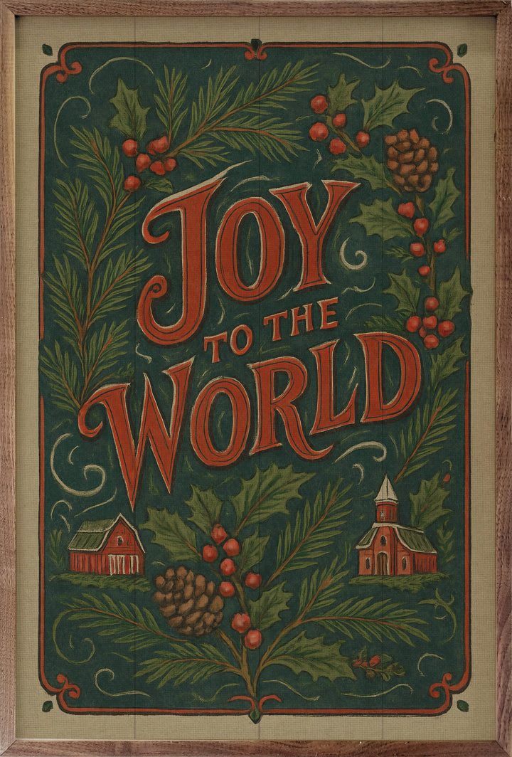 Joy To The World Vintage Postcard