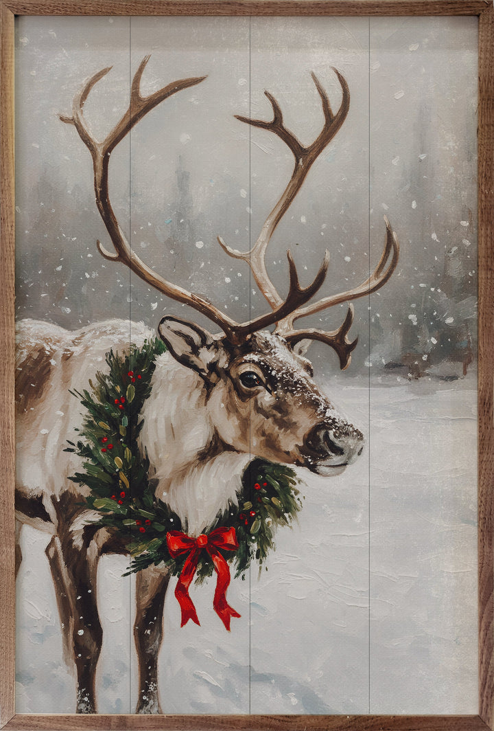 Reindeer With Wreath