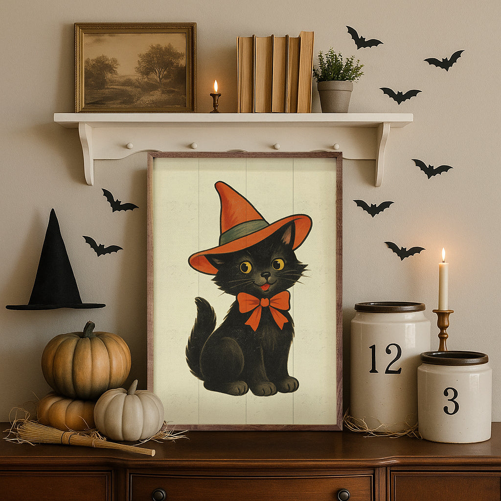 Vintage Halloween Cat