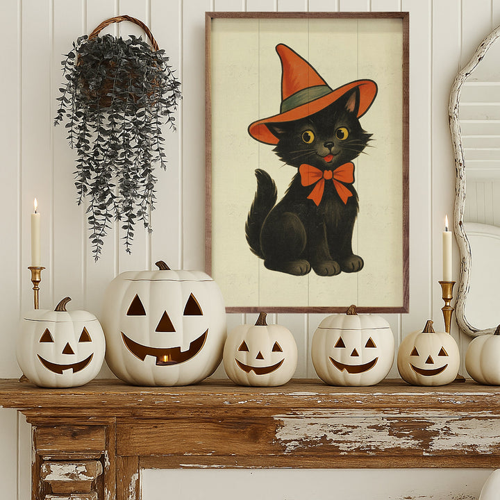 Vintage Halloween Cat