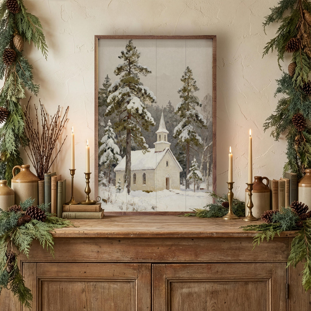 Church In Snowfall