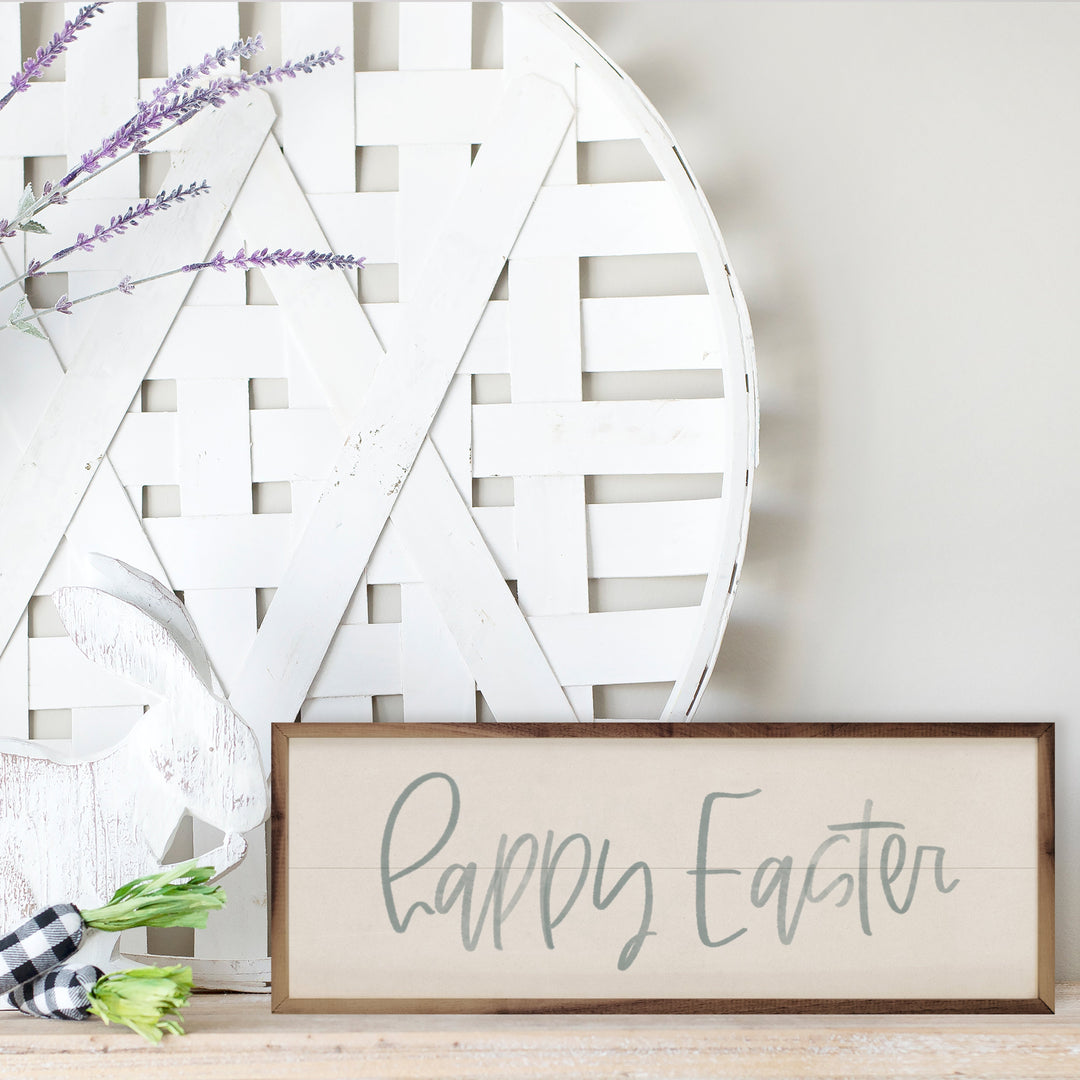 Happy Easter Blue Watercolor