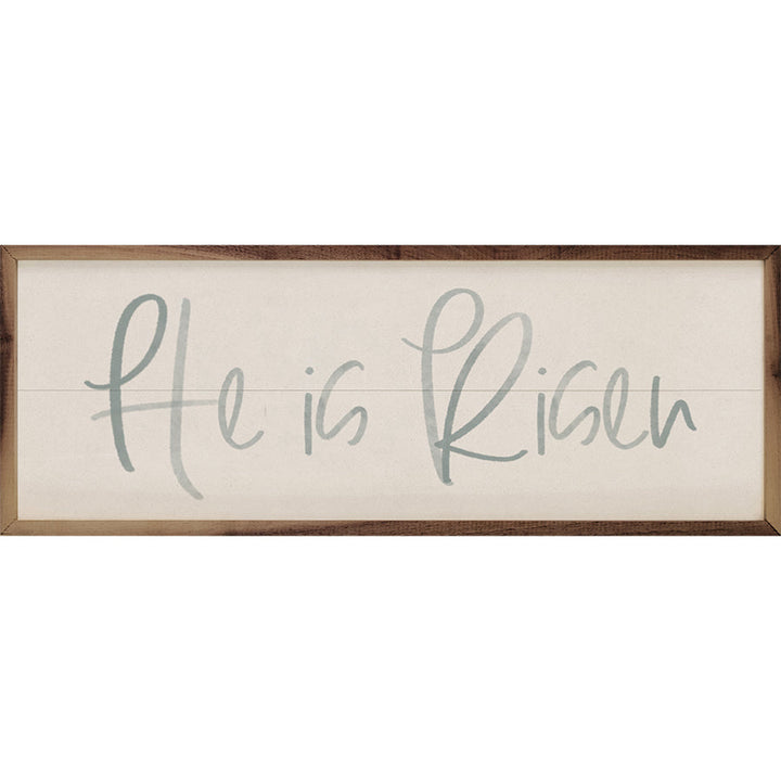 He Is Risen Blue Watercolor