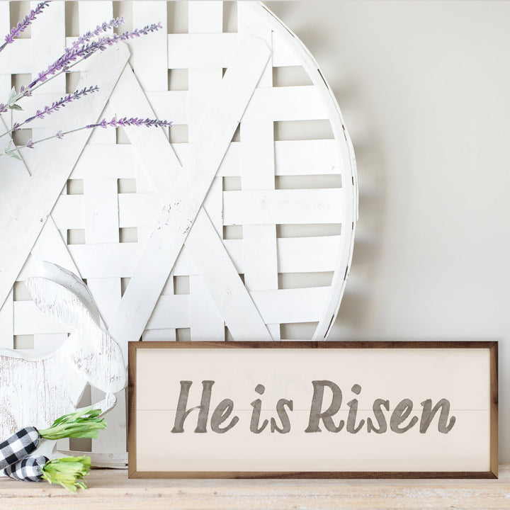 He Is Risen Gray