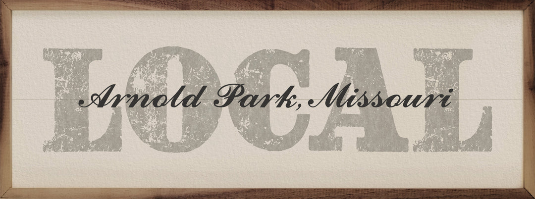 Vintage Personalized Hometown Local