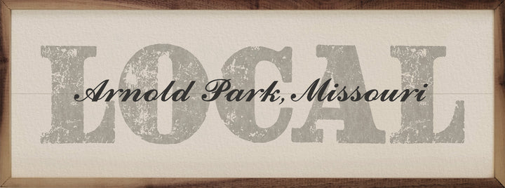 Vintage Personalized Hometown Local