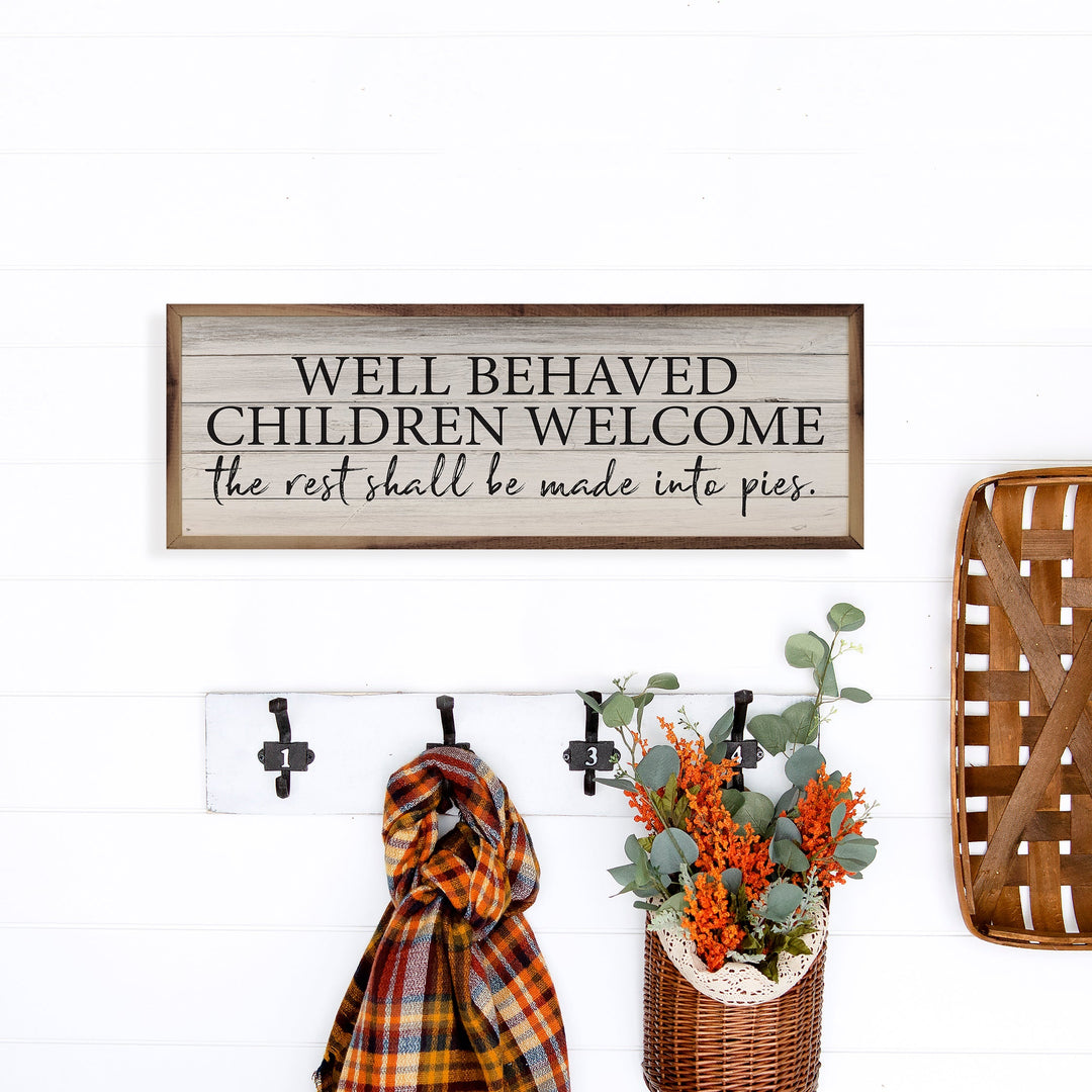 Well Behaved Children Welcome Whitewash
