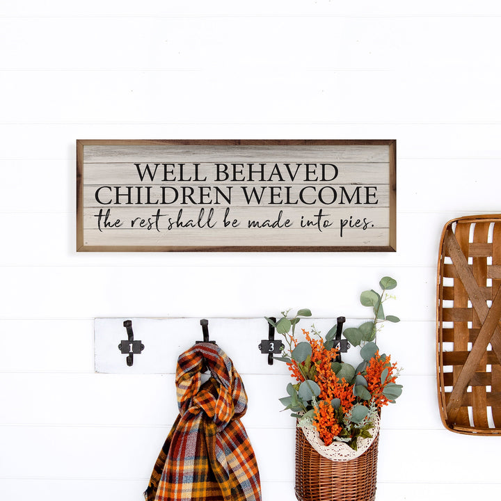Well Behaved Children Welcome Whitewash