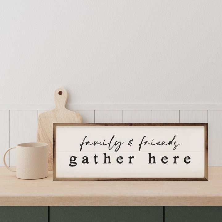 Family And Friends Gather Here White