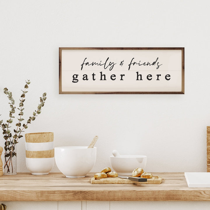 Family And Friends Gather Here White