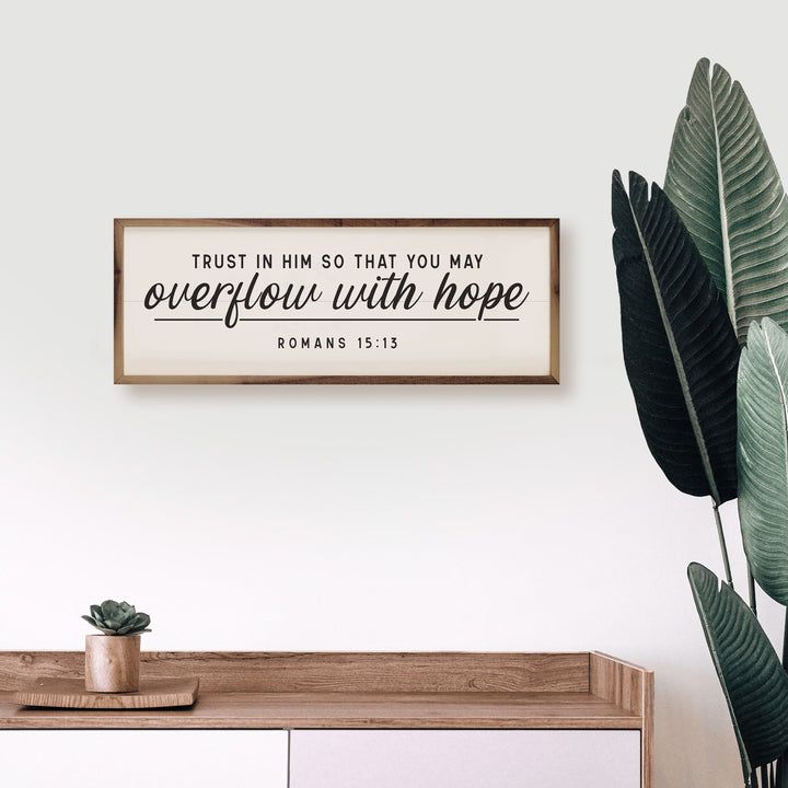 Overflow With Hope Romans 15 13 White
