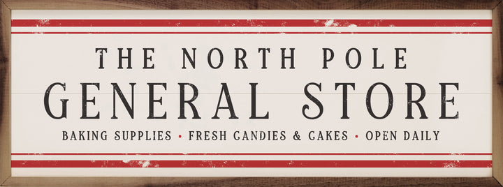 The North Pole General Store  Stripe White