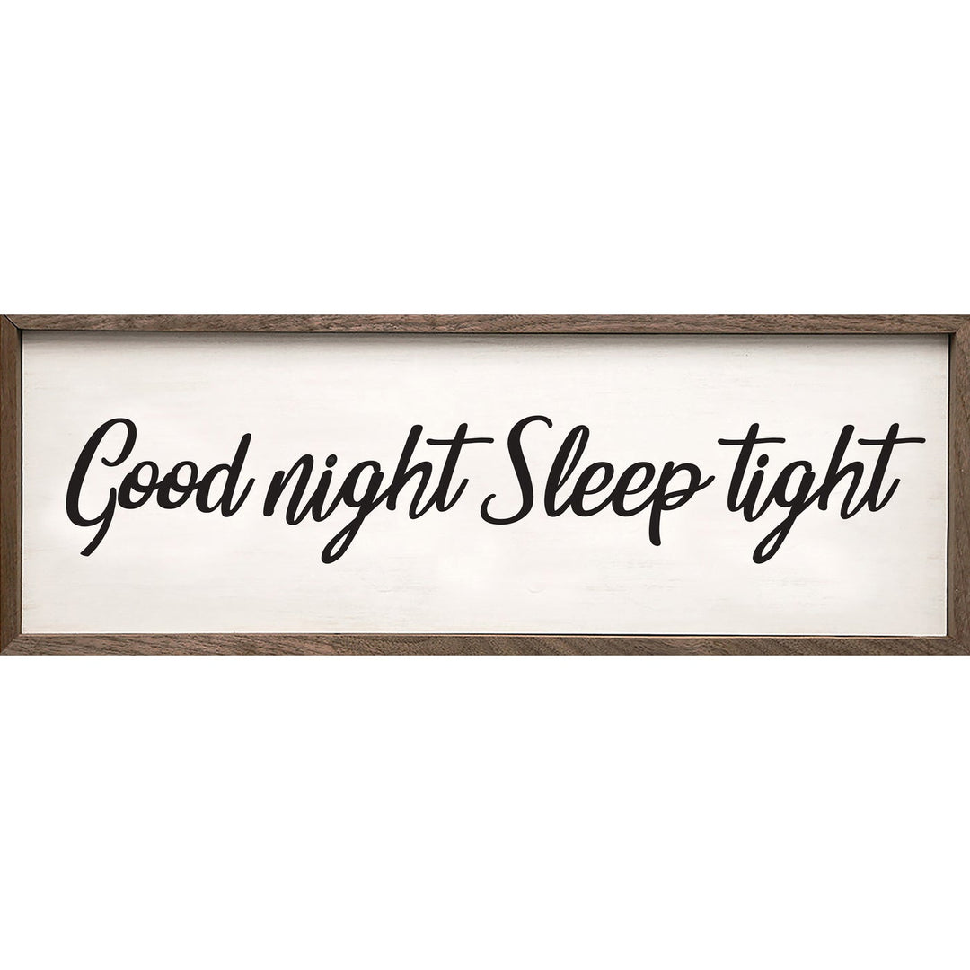 Good Night Sleep Tight Thick Letters White