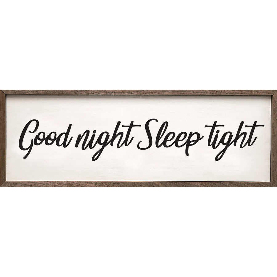 Good Night Sleep Tight Thick Letters White