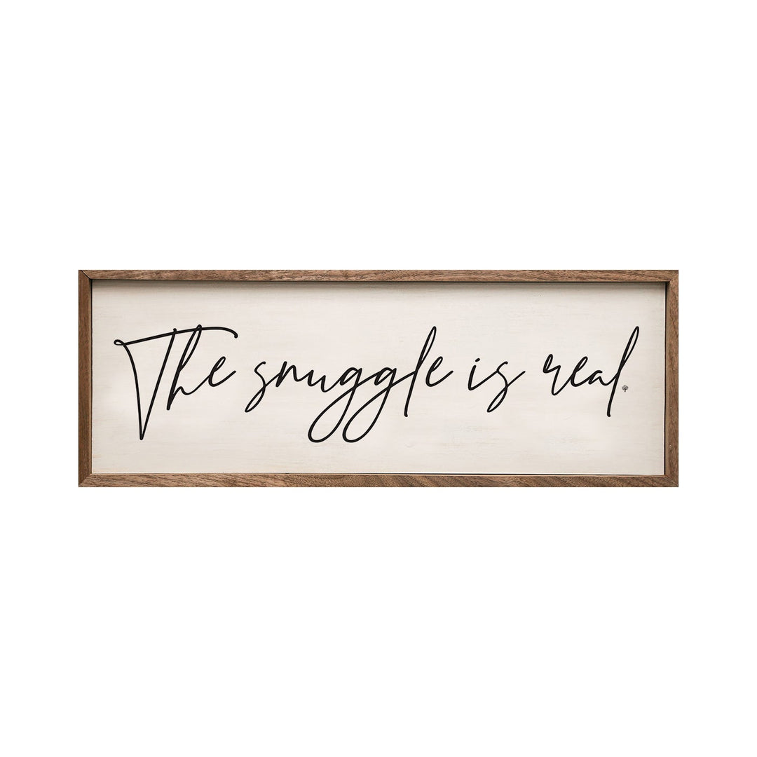 The Snuggle Is Real Script White