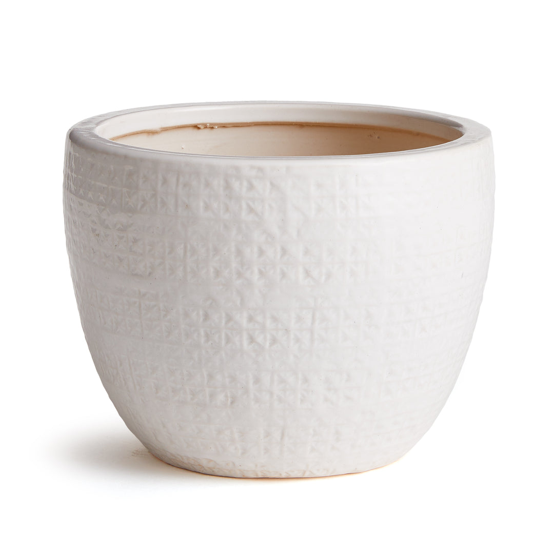 Shawna Pot Small, White