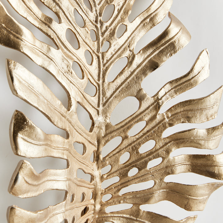 Monstera Wall Art Small, Gold