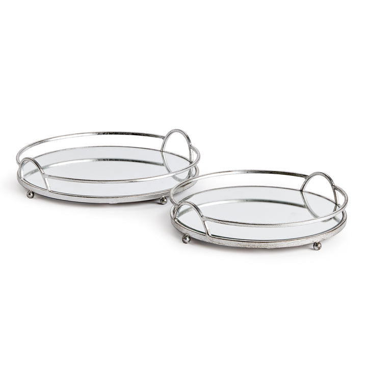 Hudson Mirrored Trays St/2